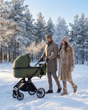 Коляска универсальная 2 в 1 Pituso Mayla Plus MPLS/555-Deep Green, зеленый