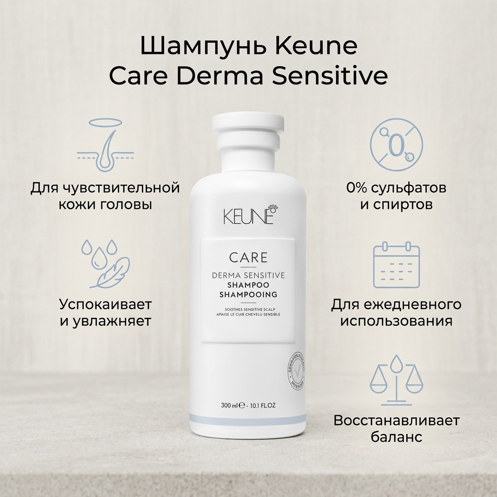 Keune Care Derma Sensitive шампунь 300 мл
