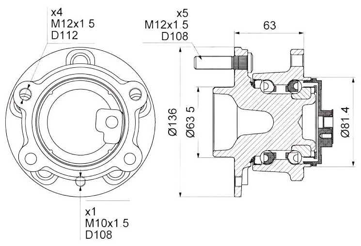 LYNXauto ступица WH1328
