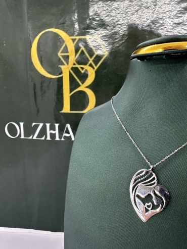 OLZHA BRAND O5 длина 45 см, вес 1.8 г серебро, плетение якорное