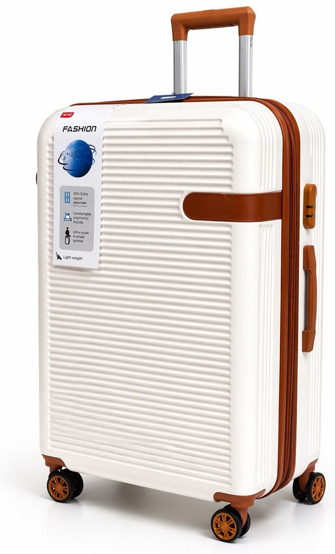 Чемодан SANDYK 001# ABS-пластик 120 л бежевый, молочный