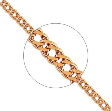 Феникс JEWELRY 8120154 длина 55 см, вес 18.38 г золото, плетение двойной ромб