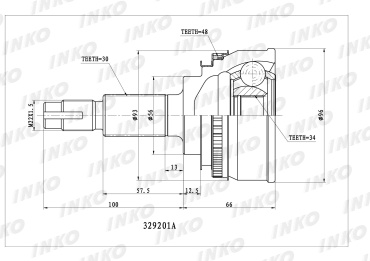 INKO шрус наружный 329201A_DHS_RO