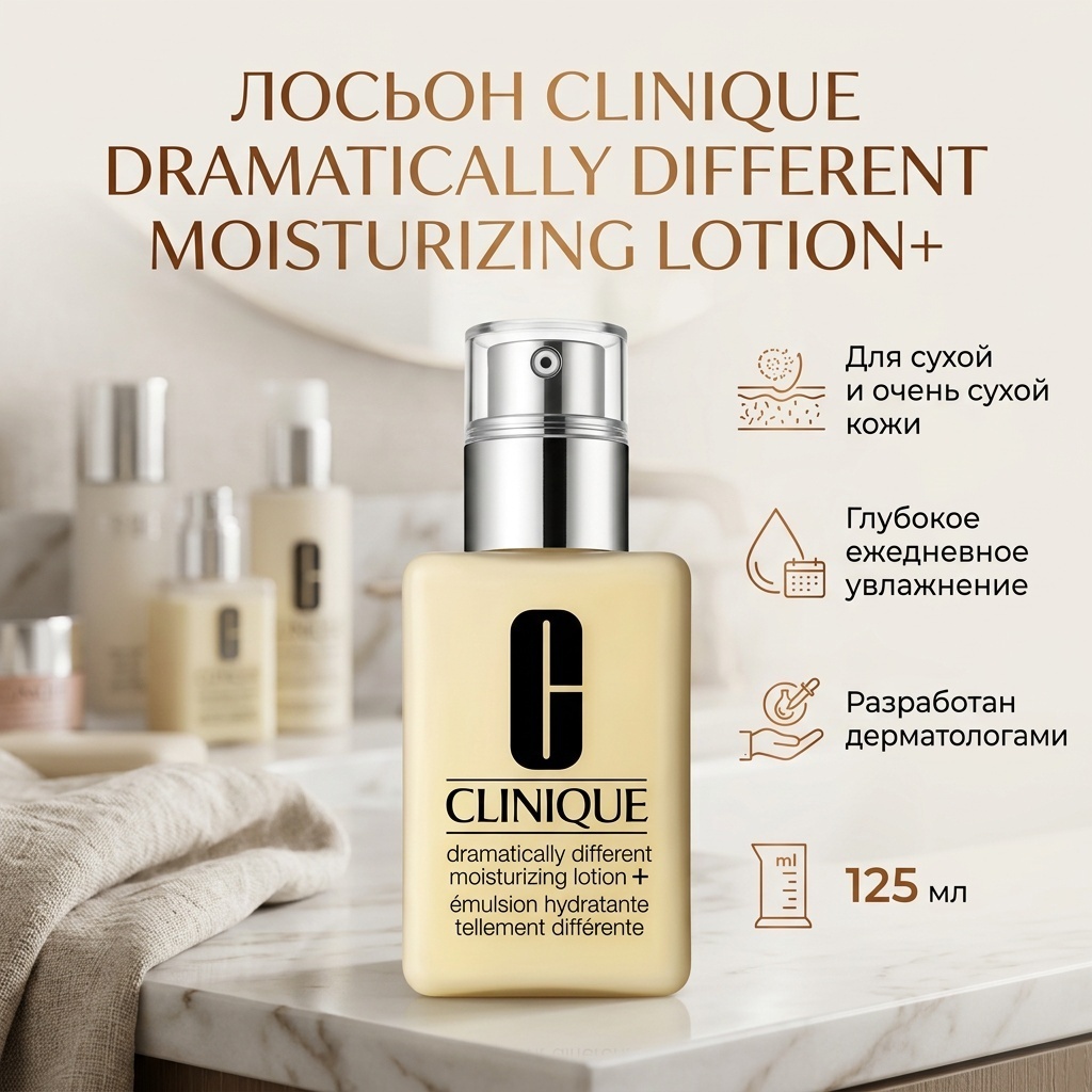 Clinique лосьон Dramatically Different Moisturizing Lotion+ 125 мл