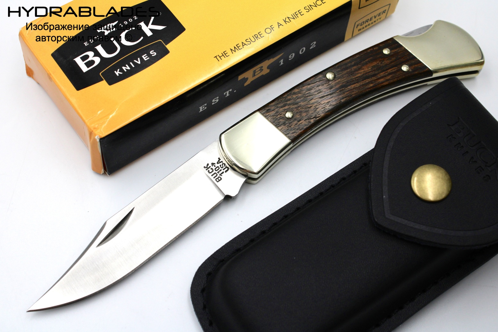 Нож универсальный HYDRABLADES Buck 110 Classic, лезвие: нержавеющая сталь 1 шт
