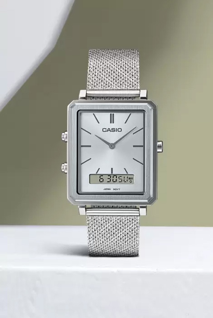 Кварцевые CASIO Casio AsMTP-B205M-7EDF нержавеющая сталь