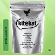 Kitekat кусочки в желе курица 85 г 1 шт
