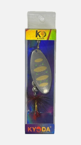 Блесна Kyoda 8276-38-005 1 шт Серебро, Жёлтый