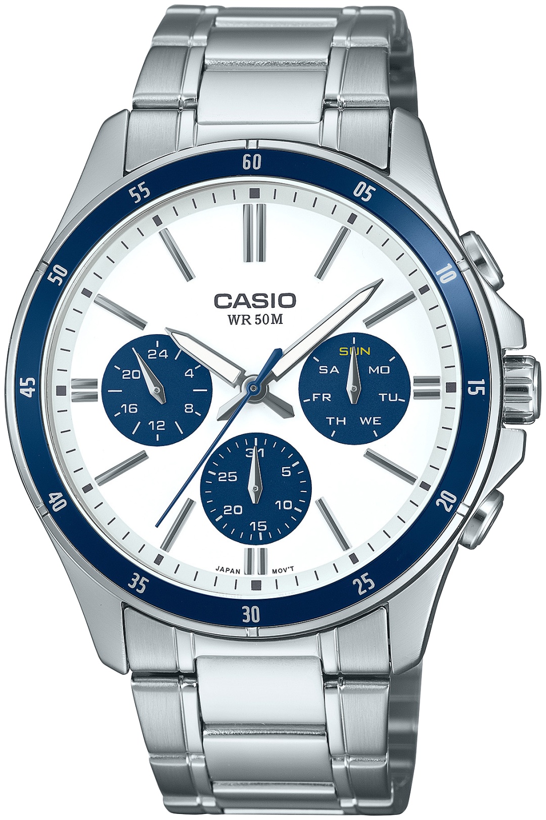 Кварцевые CASIO MTP-1374D-7A2VDF нержавеющая сталь