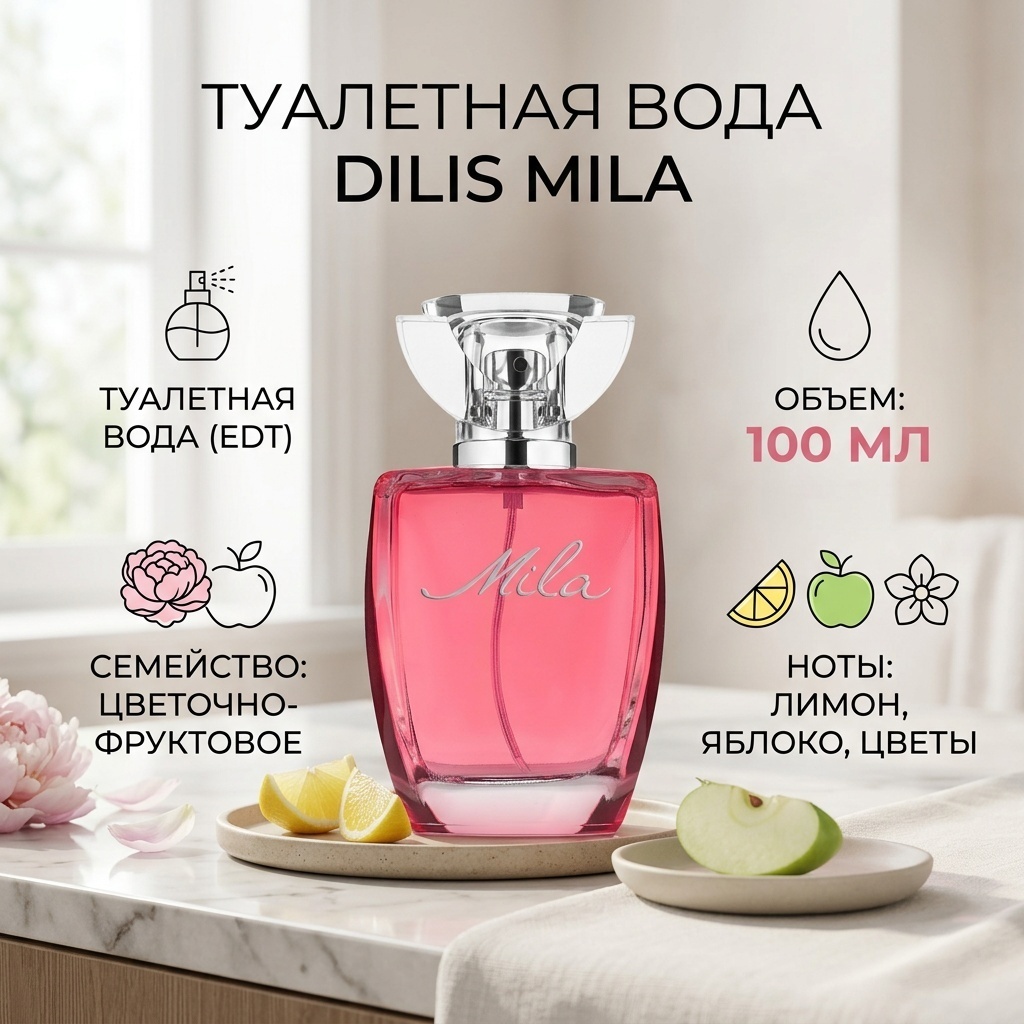 Dilis Mila туалетная вода EDT 100 мл, для женщин