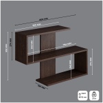Полка 35621, 80х20x53 см, темно-коричневый