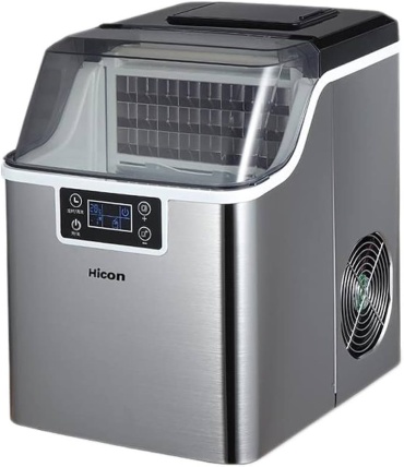 Настольный льдогенератор HICON HZB 25AF-S серебристый