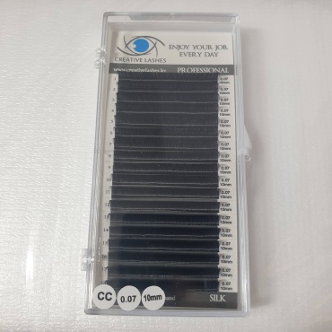 Creative lashes единичные СС 0.07 мм черный 10 мм