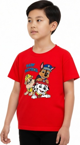 Футболка Щенячий патруль PAW Patrol PAW PATROL с изображением щенков красный