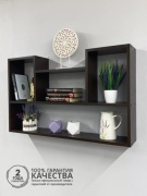 Полка 148341238, 90х16x55 см, темно-коричневый