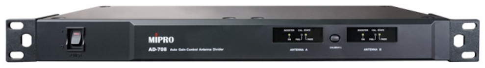UHF Широкополосный 4-канальный антенный сплиттер Mipro (AD-708) черный