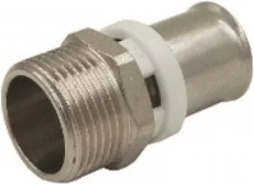 Пресс соединитель латунь НР Дн 20*3/4"