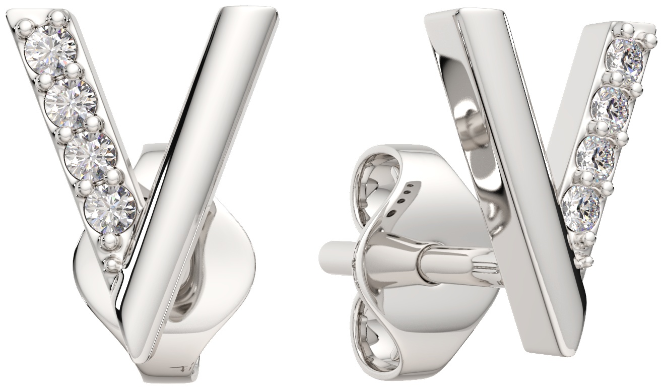 Пусеты Lucente Silver ZO-0310705.ZZ вес 0.93 г серебро, фианит