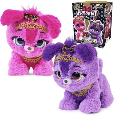 Набор Spin Master Интерактивный щенок Present Pets Princess Puppy со звуками и реакциями