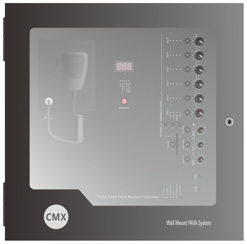 CMX Audio контроллер системы голосовой эвакуации PAVA-6500RT