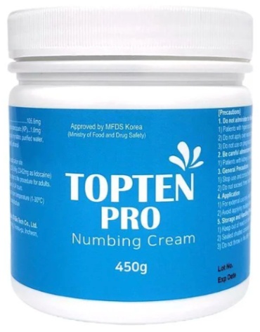 Topten PRO крем обезболивающий Numbing 450 г