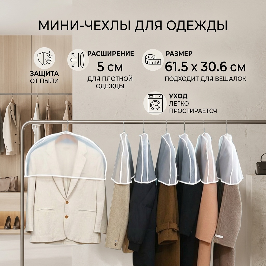 Чехол для верхней одежды 2387659, полиэстер
