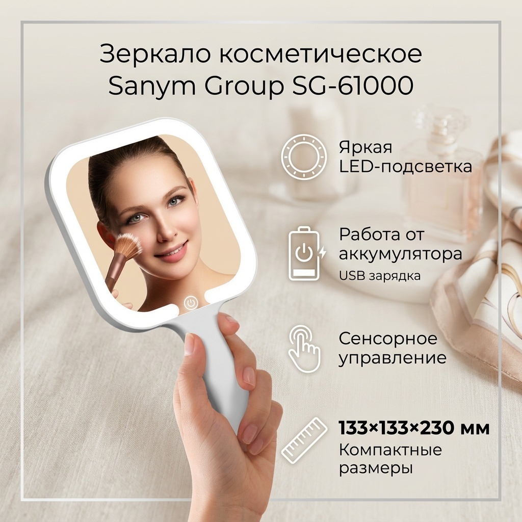 Sanym Group зеркало настольное косметическое 133133230