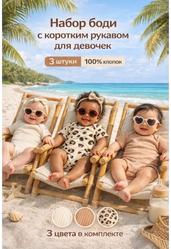 Набор боди бежевый
