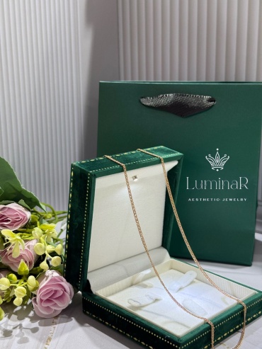 LUMINAR 758643367 длина 50 см, вес 3.3 г золото, плетение ромб