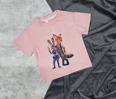 Футболка Зверополис Fashion kids розовый