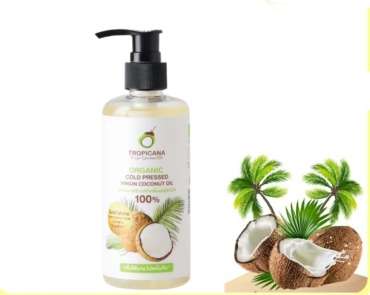 Tropicana Натуральное органическое Кокосовое масло холодного отжима масло для тела 250 мл