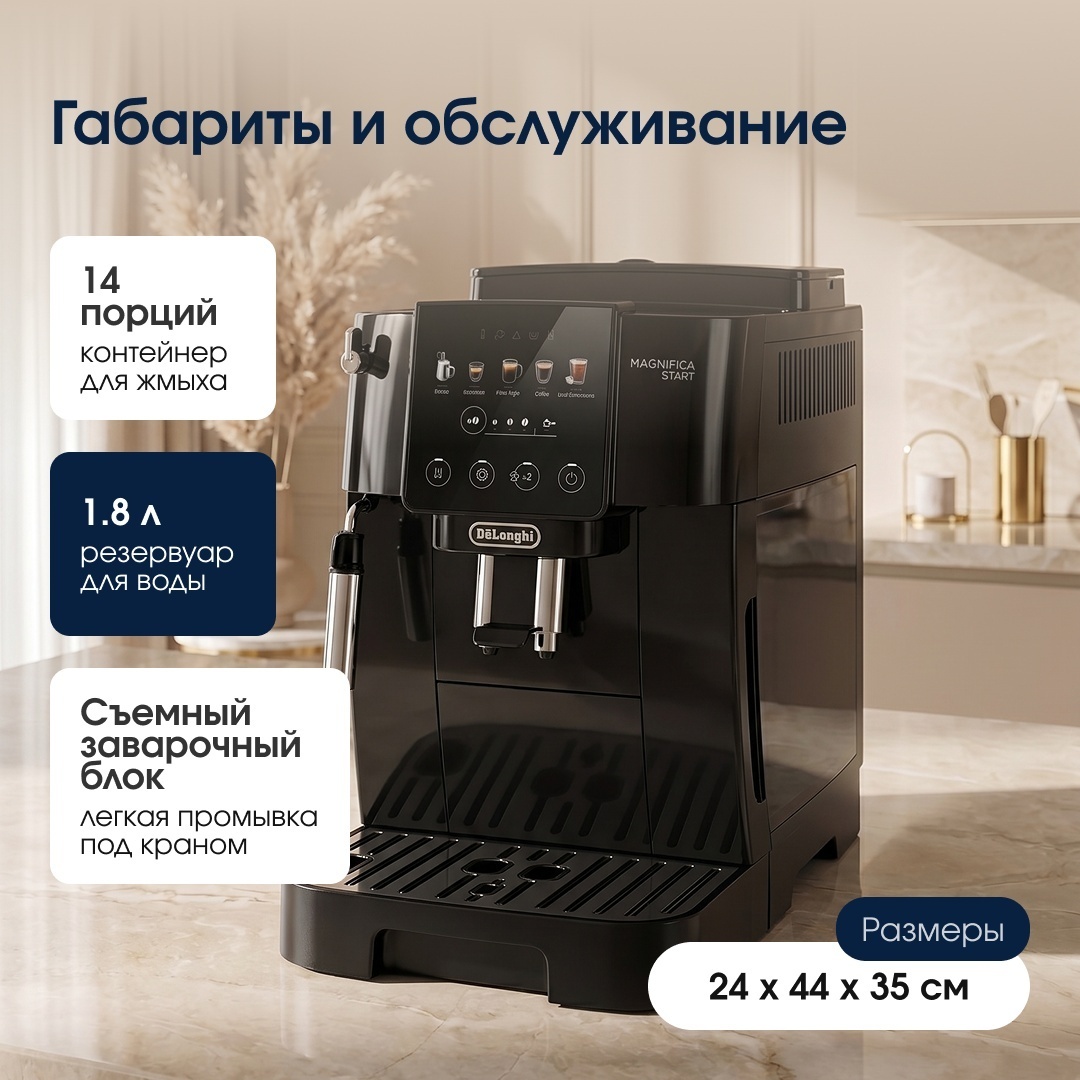 Кофемашина Delonghi ECAM220.51.B черный — фото 5