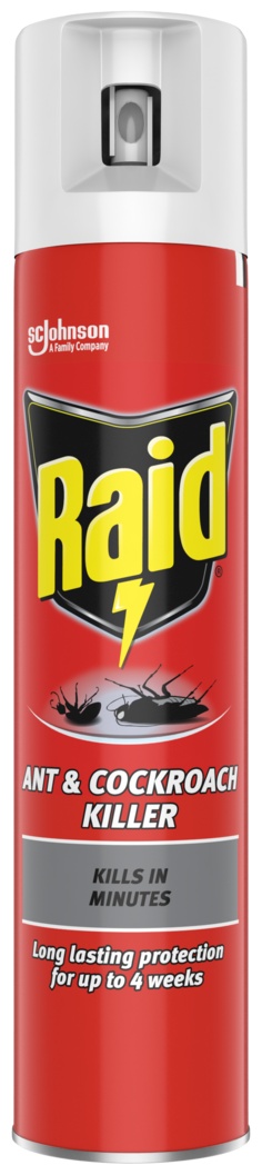 Аэрозоль RAID против тараканов и муравьев 3в1 300 мл