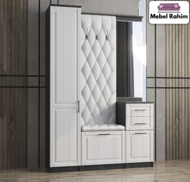 Прихожая Mebel Rahim Прихожая Белла Comfort Mebel 1400х2100х450, белый
