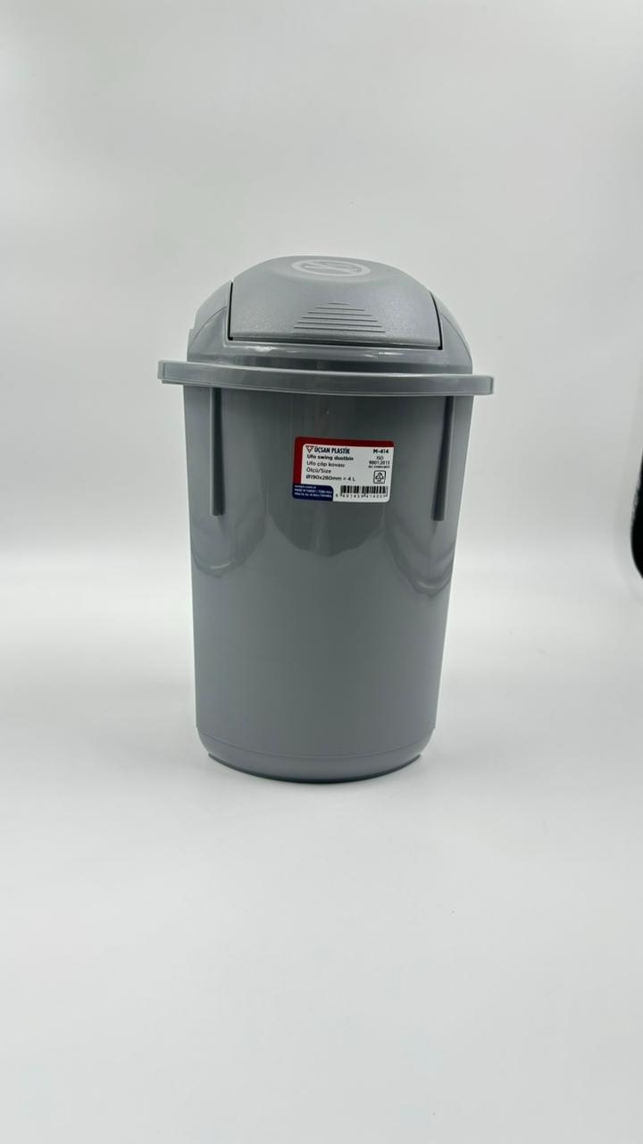 Урна Ucsan plastik с крышкой M-414 4 л