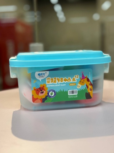 Масса для лепки Baby Toys B1037 количество цветов: 12 шт
