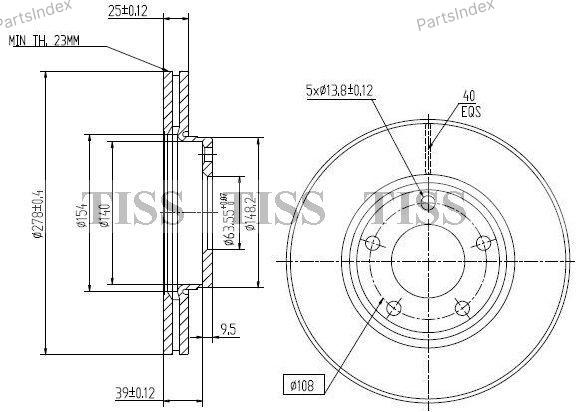 JD Диск Тормозной JBD0015