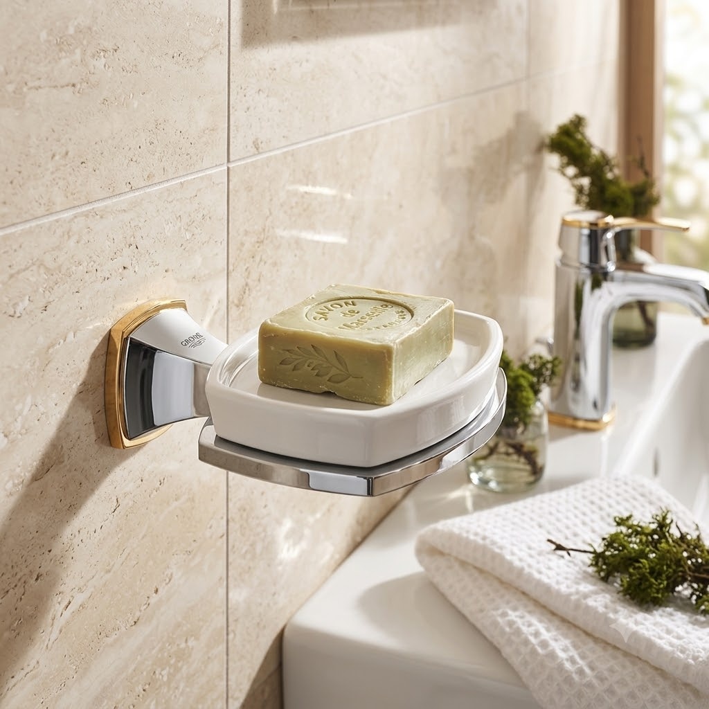 Grohe мыльница 40628IG0 1 шт, латунь, стекло