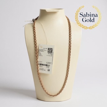 Sabina Gold SEP-SBN-563 длина 60 см, вес 7.63 г золото, плетение тройной ромб