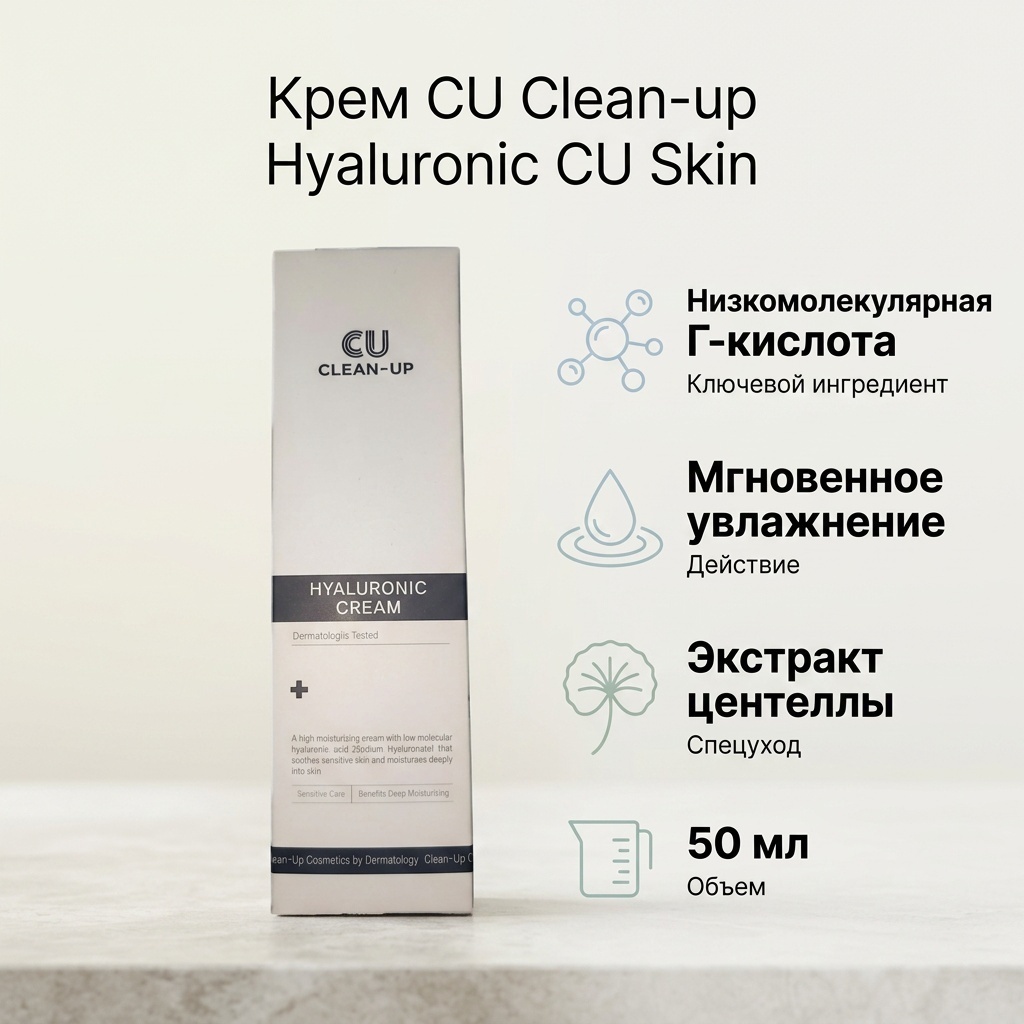 CU Skin крем Clean-up Hyaluronic cream для лица 50 мл
