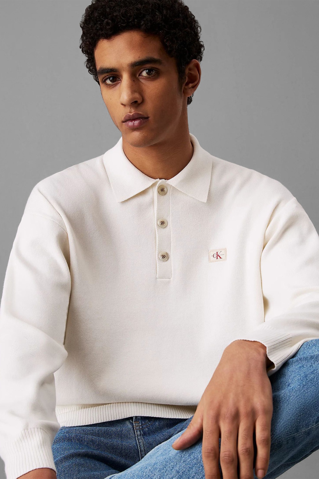 Поло Calvin Klein Jeans белый