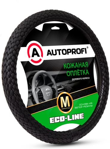 AUTOPROFI оплетка EL-800 BK/BK (M) 37-39 см M черный