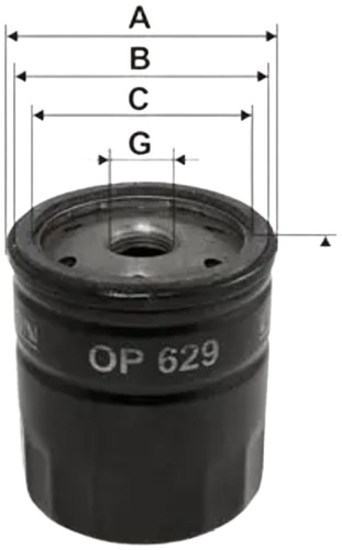 FILTRON масляный фильтр OP629