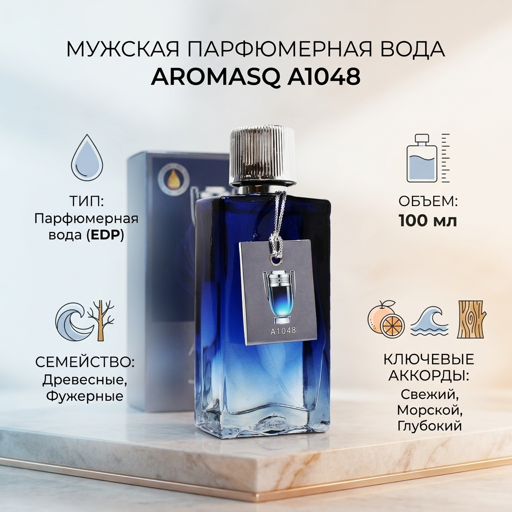 Aromasq A1048 парфюмерная вода EDP 100 мл, для мужчин