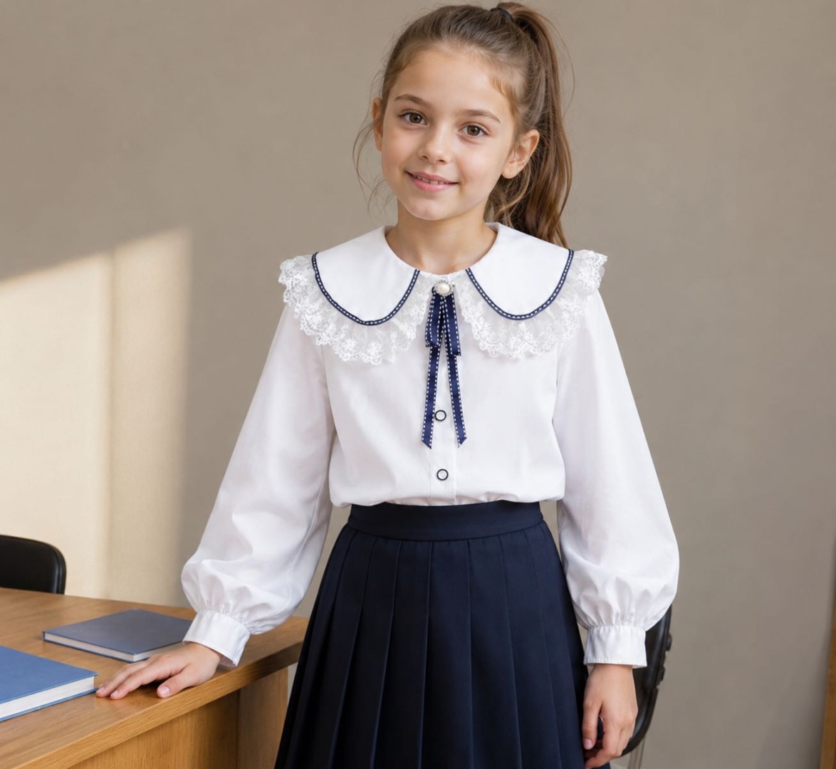 Школьная блузка Ai Clothes белый