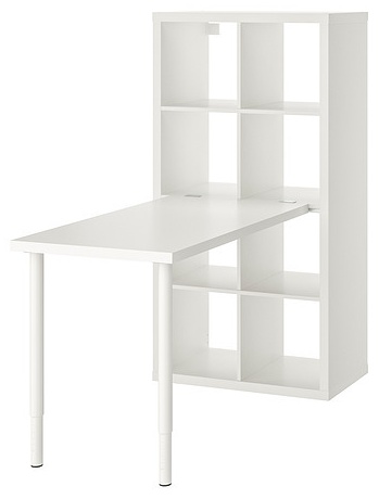 Стол письменный IKEA KALLAX LINNMON, 139х77x147 см, белый