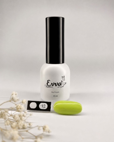 Evva гель-лак Gel Polish 12 Зеленая весенняя трава глянцевое 10 мл