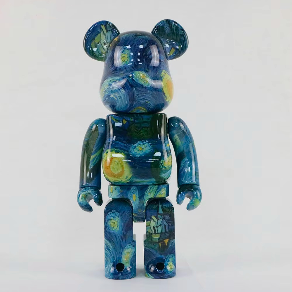 Bearbrick коллекционные модели Ван Гог Звездная Ночь 28 см, пластик