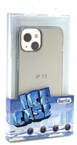 Чехол BERLIA для Apple iPhone 13, iPhone 14 прозрачный