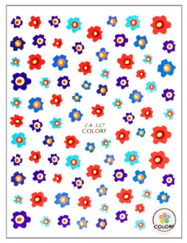 Colorf наклейки Цветочки CA-525 1 шт